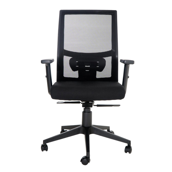 Cadeira de Escritório Diretor TELA Mesh KIEV  COR PRETO  Pollo Móveis  34006